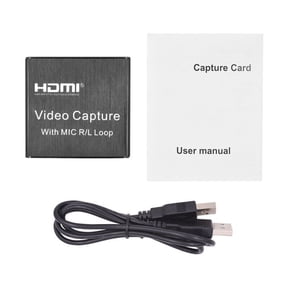 4K HDMI Video Capture Card for Live Streaming Aluminum Alloy, High-Speed Transmission, Multi-Functional Use