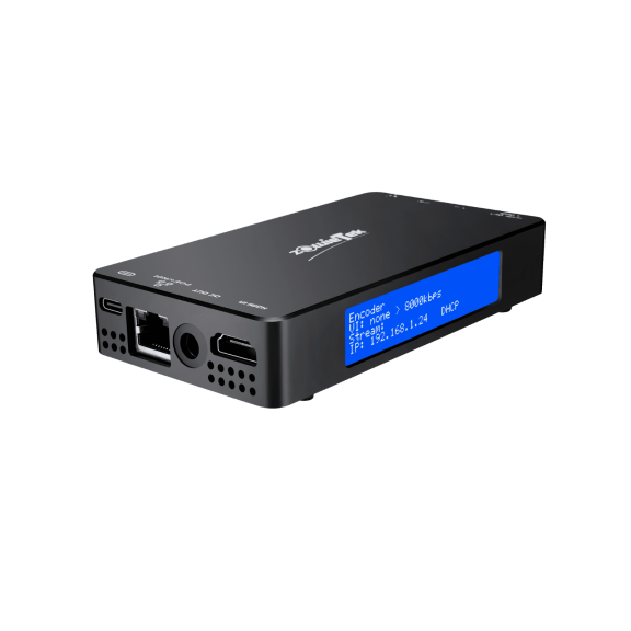 4K HDMI Video Encoder/Decoder, ZowieBox, Native NDI HX3 (Certified) Converter/Player, UVC to HDMI, Pass-Through Video Capture, SRT/RTMP(S)/RTSP, Live Streaming to YouTube