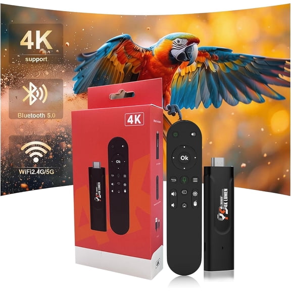 4K HDR Smart TV Stick, Ultra-Portae Android 13 Media Player, Dual-Band 5G WiFi & Voice Remote 2GB RAM 16GB ROM H313 Quad-Core for Home Theaters and Smart TV Upgrades