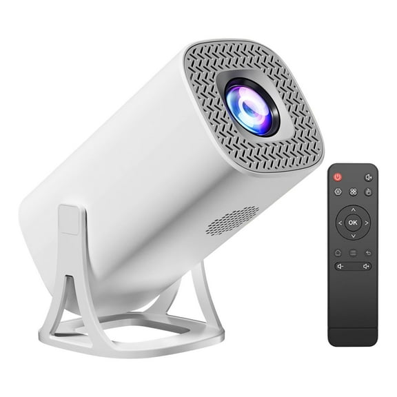 4K Hd Home Projector For Bedroom Wall Movie Projection 3D Home Cinema Video Projector With Remote Control Portable Projector 1Pc 1.76 Lbs