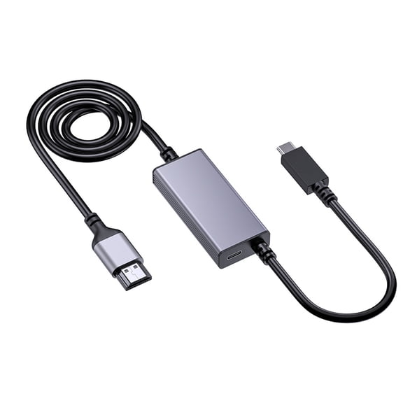 4K Hdmis to USB C Converter Plugs and Play Supports Double Screen Mirroring Extendeds Display for Laptops Tablets Phone