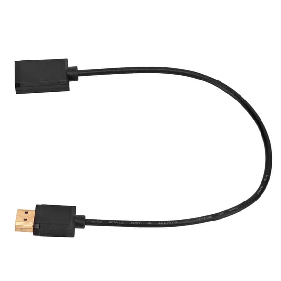 4K High Definition Multimedia Interface 2.0 Cable Male to Female Extension Adapter 18Gbps 60Hz Cord 11.8 Inches / 30 cm