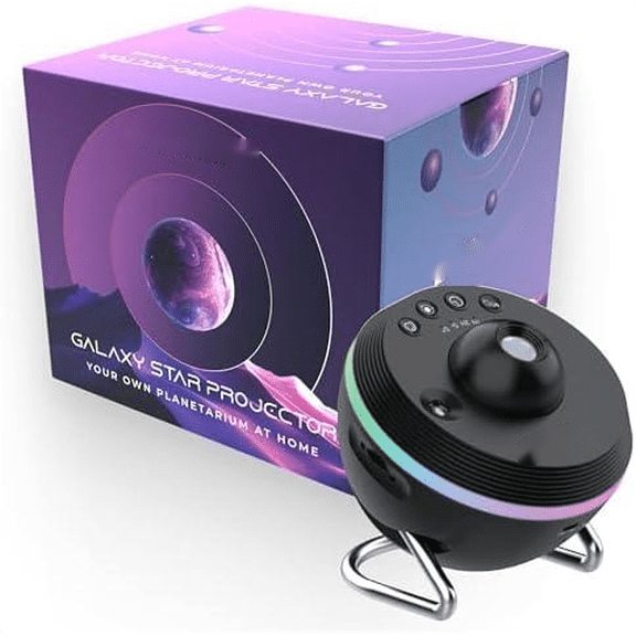 4K Home Planetarium Galaxy Projector for Bedroom - LED Sky Galaxy Night Light Star Planet for Kids - Meteor Effect Ceiling Lights Projector with One Replaceable Moon Nebula - Gift for Kids$$