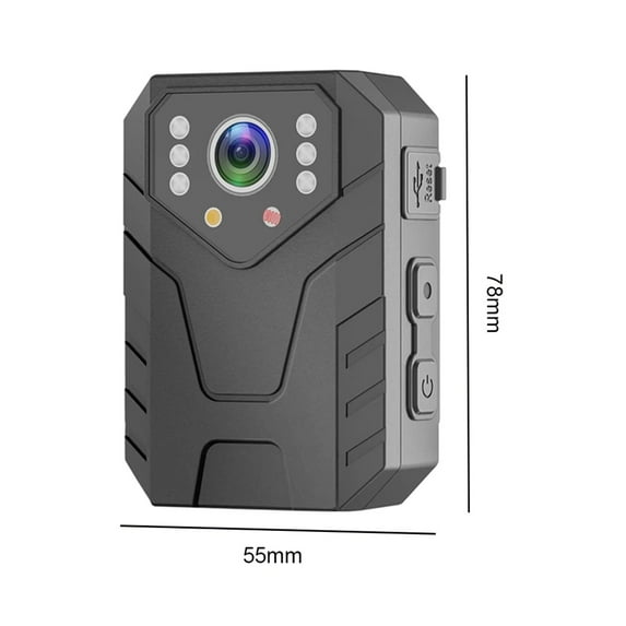 4K Mini Body Camera Full HD 1080P 2 Inch IPS Touch Screen Night Vision Video Recorder Security Guard Police Body Mini Cam ,Ultra-HD Quality