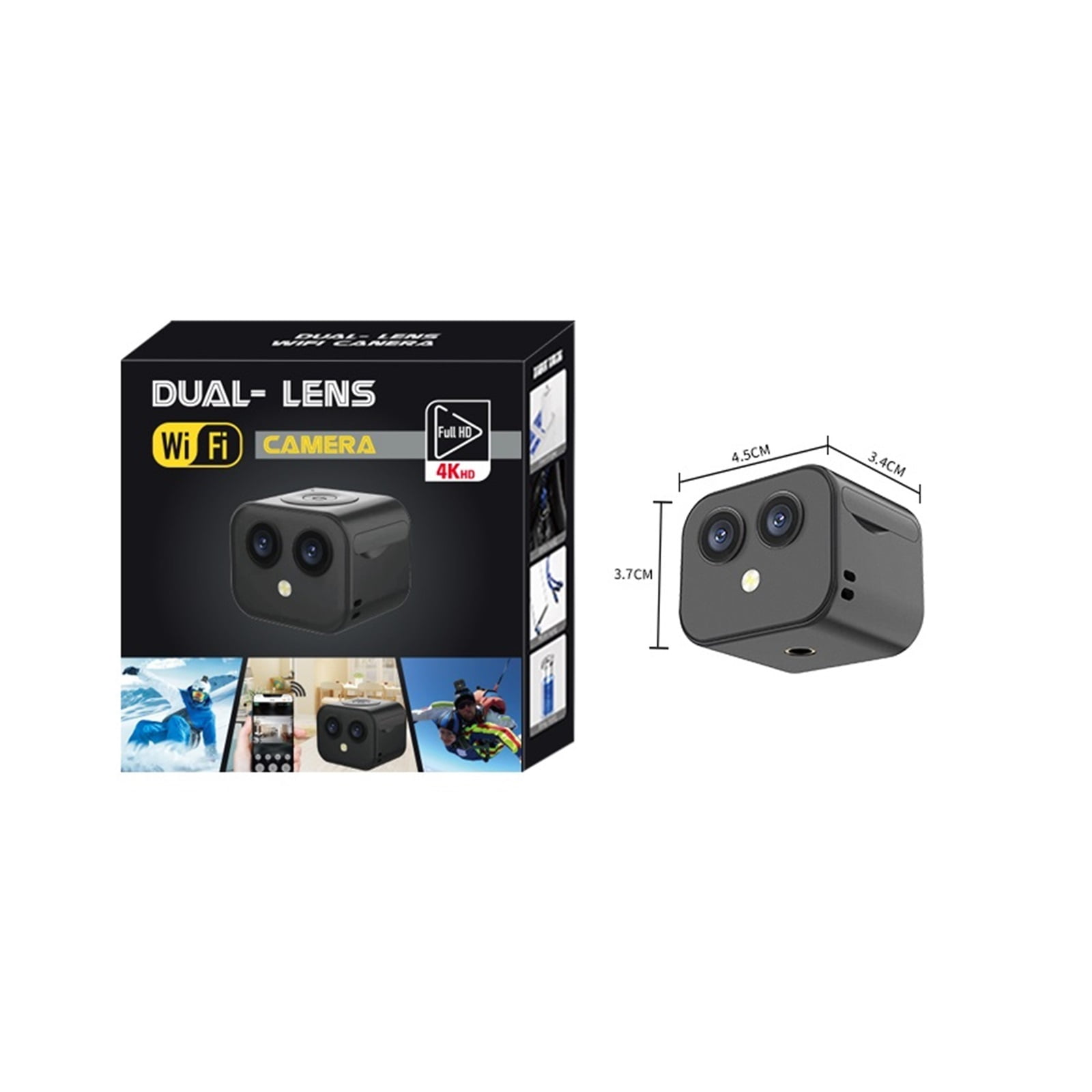 4K Mini Camera Wireless Micro Dual Surveillance Cam IP Hotspot Night ...