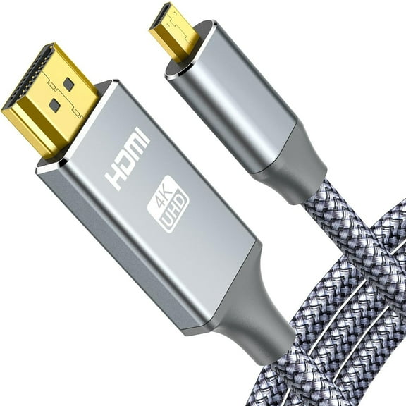 4K Mini DisplayPort to HDMI Cable,  10FT 4K@30Hz Thunderbolt to HDMI Cable, [Alum Shell/Braided/Optimal Chip Solution], Mini DP to HDMI for MacBook Air/Pro, Surface Pro/Dock, Monitor, Projector