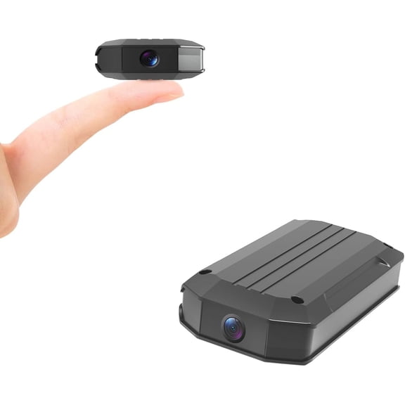 4K Mini Portable 4G LTE Cellular Security Camera with SIM Card, No WiFi Required, Magnetic Mount, 60-Day Standby Time, Color Night Vision, AI Motion Detection (W-08)