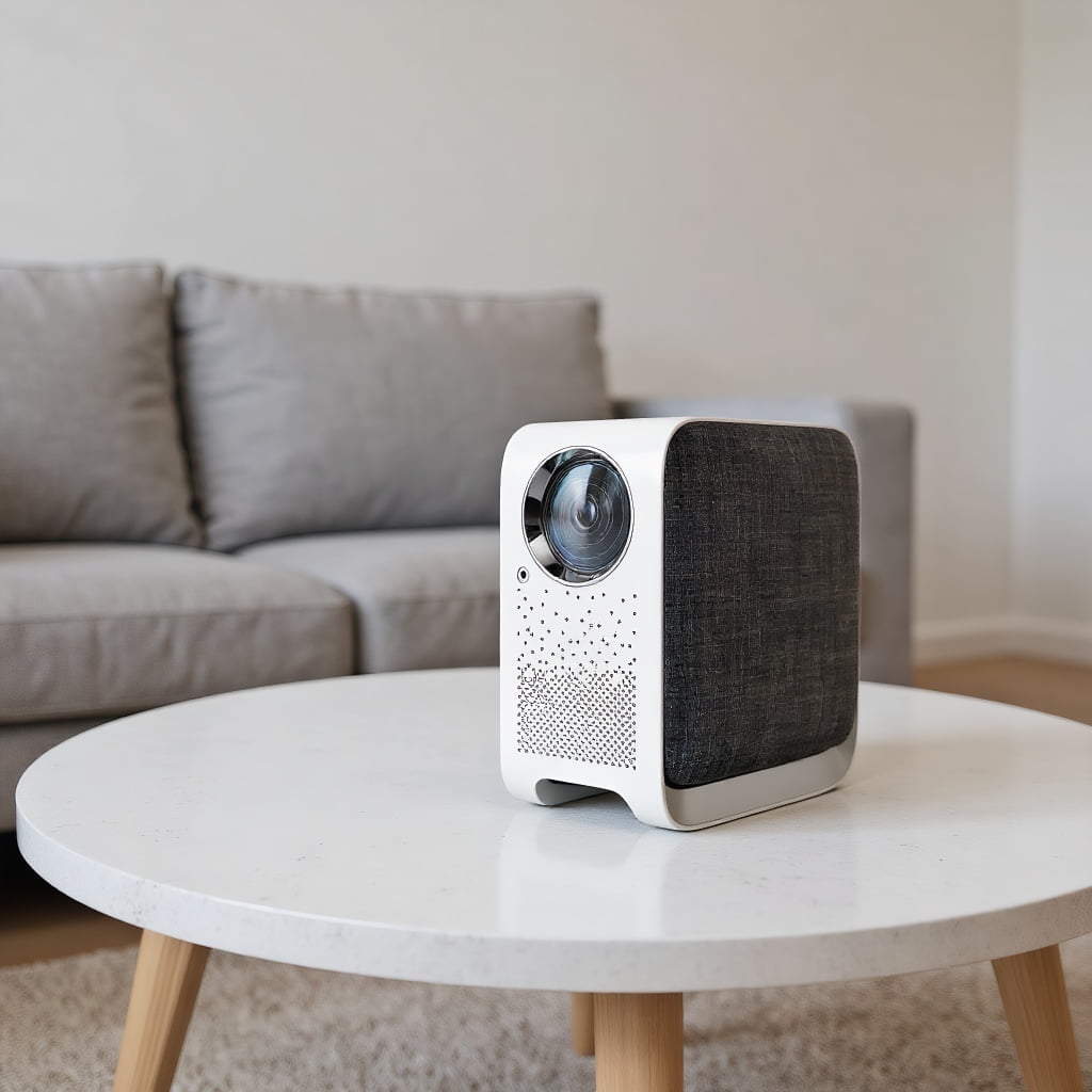 BDQ 4K Display Home Theater Projector with Wifi and Bluetooth, Native 1080P Movie Projector, Mini Projector Compatible with HDMI, USB and Phone