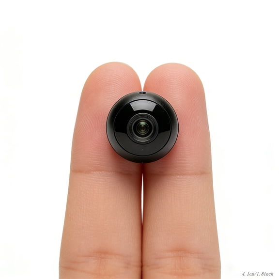 4K Mini Video Recorder with Voice Recording Function Compact Camera with 360° Wide Angle Lens for Video and Audio Capture in Any Location