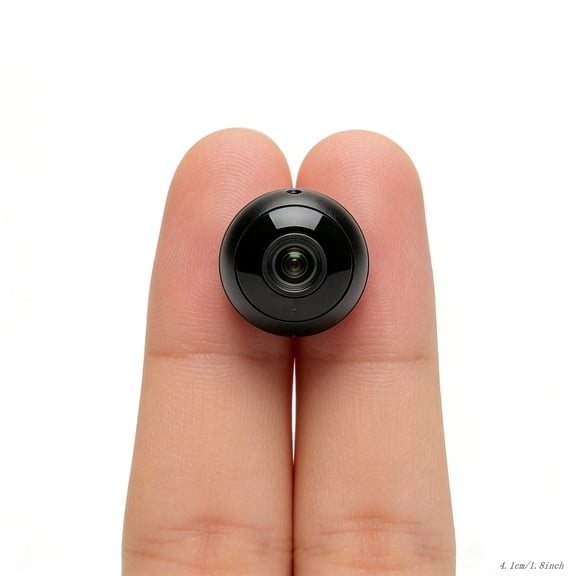 4K Mini Video Recorder with Voice Recording Function Compact Camera with 360° Wide Angle Lens for Video and Audio Capture in Any Location