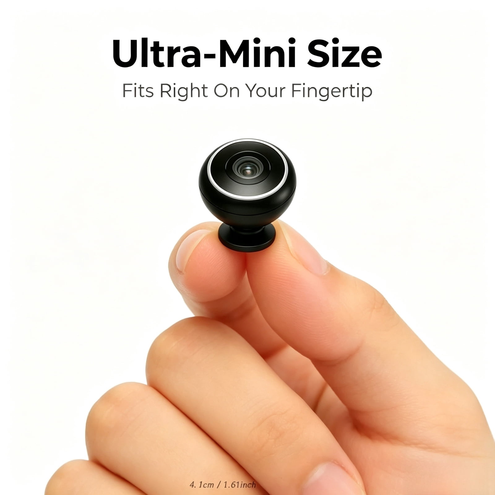 4K Mini WiFi Hidden Surveillance Camera Portable Nanny Spy Cam with Clear Night Vision Motion Alert Compact Security Camera for Office Home Vehicle