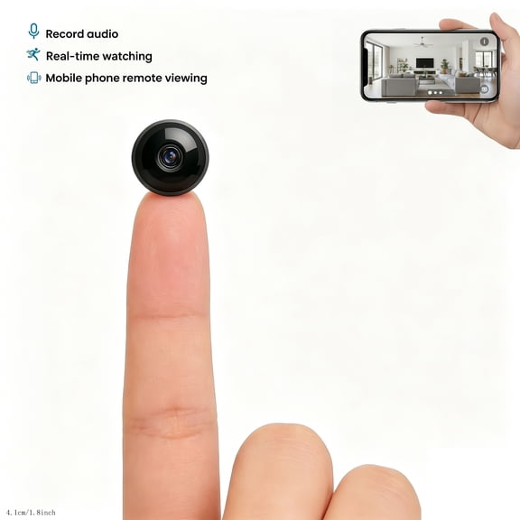 4K Mini Wireless Camera Small Home Security Indoor Cam with Motion Detection Night Vision 2-Way Audio Phone APP Remote View for Pet Baby Nanny Monitor