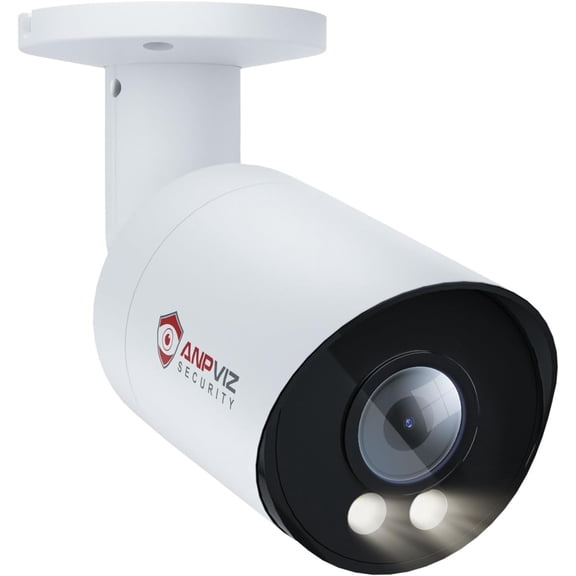 4K POE Camera Outdoor, 8MP Bullet POE IP Camera with Human/Vehicle Detection, Security Bullet Camera with 2.8mm Lens, Smart Dual Light Color Night Vision, White(U Series)