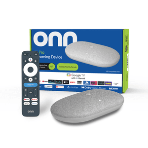 onn 4K Pro Streaming Device, Google TV with Gemini (NEW 2026 Model) - Ultra-Fast Streaming, Stunning 4K UHD, 32GB Storage, 3GB RAM, Dolby Vision & Atmos, Find My Remote with Backlight, Ethernet Port