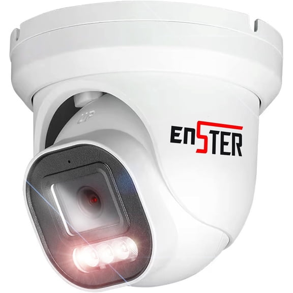 4K PoE Camera, 8MP Security Camera Outdoor Compatible Onvif - 4LED Smart Night Vision, AI Human/Vehicle Detection, IP66 Metal Housing, 24/7 Surveillance Built-in Mic