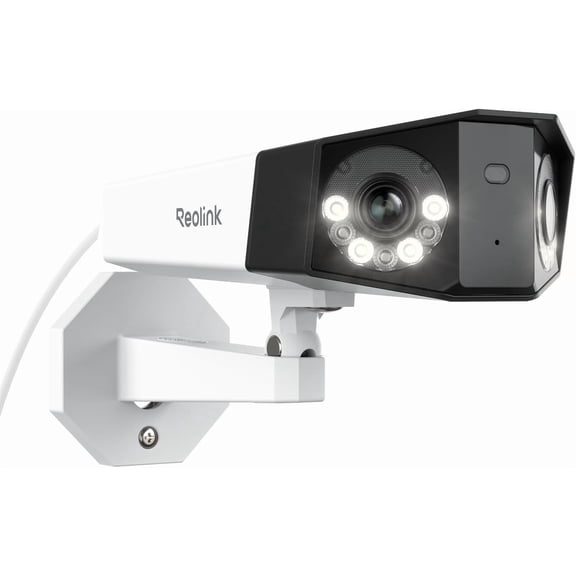 4K PoE Security Camera System, Home Outdoor IP in 180 Degree Viewing Angle, Human/Vehicle/Pet Detection, Color Night Vision, Two Way Talk, Up to 512GB microSD Card, Duo 2