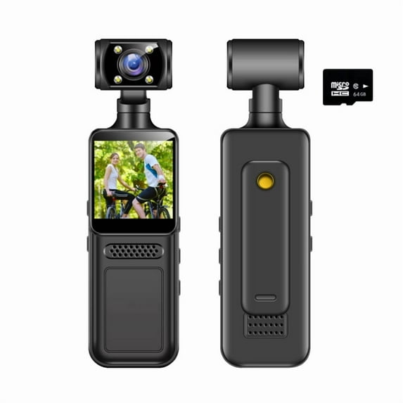4K Pocket Action Camera HD Sports Camcorder Cam 180°Rotate Mini Wifi Camera Portable Sport Motion Camera 64G