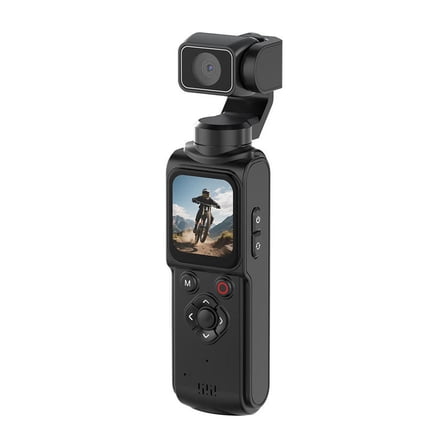 4K Pocket Gimbal Camera Handheld Stabilized Camcorder 64MP 330 ° Auto-Tracking Rotation 1.7-inch Touchscreen for Vlogging
