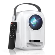4K Portable Projector,Supports 5G WiFi And Bluetooth,800 ANSI Lumens,Suitable for Indoor and Outdoor Use,Compatible with IOS,Android,Windows,HDMI,Laptops,White