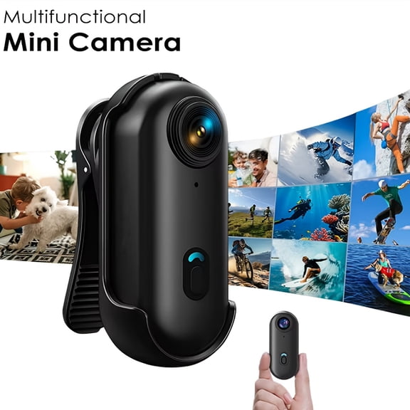4K Portable Wearable Smart Camera WiFi Phone Link 120 Wide Angle Magnetic Mount USB Charge for Home Sports Cycling