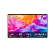 4K Professional Design Monitor kuycon P27G 27 inch 60Hz Aluminum Alloy High Color Accuracy IPS Type-C for Mac Video Editing Creative Office Work
