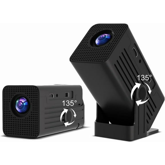 4K Projector with WiFi and , Auto Correction, 90° Rotating Stand, Compatible with Phone, TV Stick, , USB (Black)