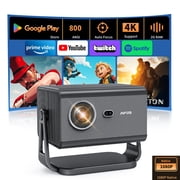 INFGO 800ANSI 4K Projector, Built-in Dual App Store, WiFi Bluetooth Grey Projector for Home Theater & Outdoor Movies
