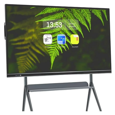 OmninexHub 4K Smart Board 75 Inch Interactive All-in-One Computer, Touch Screen with Dual System & Cloud Sharing For Classroom, Office & Presentations
