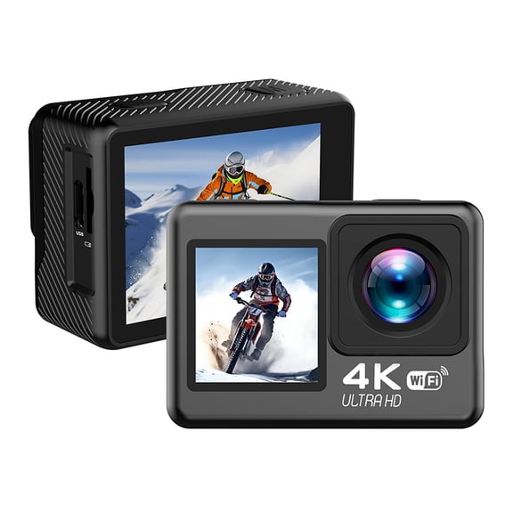 4K Sport Action Camera 30FPS, 2.0 Inch HD Screen 30M Waterproof Wide Angle Lens Camera