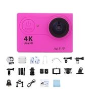 4K Sports Camera 2.0-inch Screen Remote Control Action Camera Waterproof Underwater Helmet Video Recording Outdoor Camera