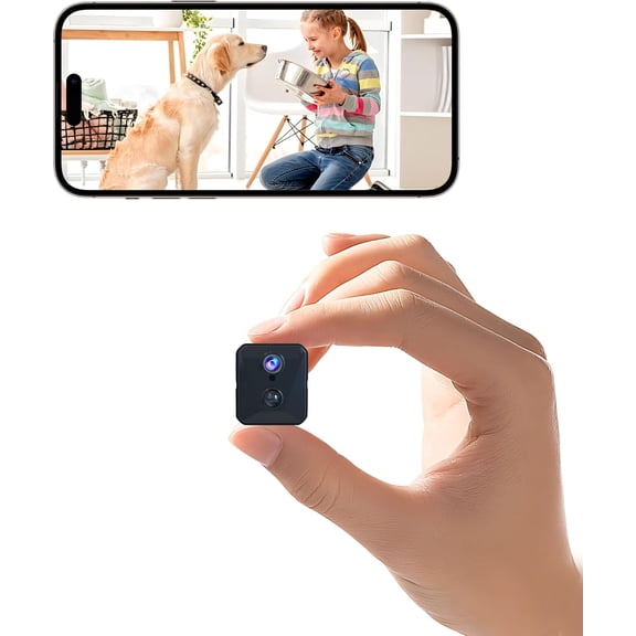 4K Spy Camera, True Wireless Hidden Camera, 2.4G WiFi Needed, Spy Cam Home, 30-Day Standby, Portable Cordless Security Camera with Cloud/SD Storage, Auto Night Vision, More Precise Motion Detection
