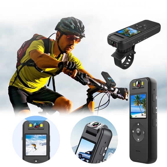 4K UHD 30FPS Recording Screen Recorder Body Cameras Wearable Body Cam 6HR Battery Life For Outdoor Riding Home Sports