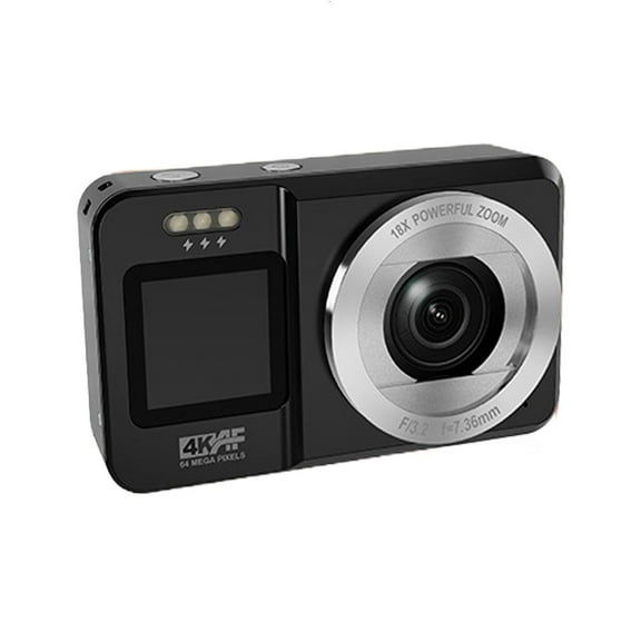 4K UHD 64MP Digital Camera 18X Zooms Double Screen Camera for Teenagers