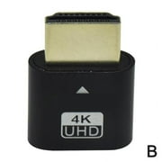 4K UHD DDC EDID HDMI Dummy Adapter Virtual Plug Headless Ghost Display Emulator N7N0