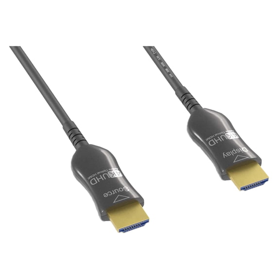 4K UHD HDMI Active Optical Cable(AOC), in-wall(CL3), HDMI Male, 100 Foot