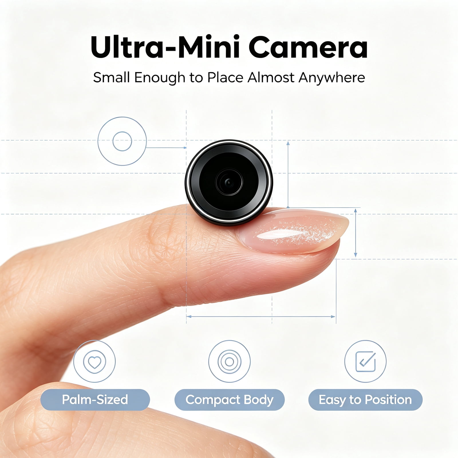 4K UHD Mini WiFi Security Camera, Small Wireless Surveillance Cam with ...