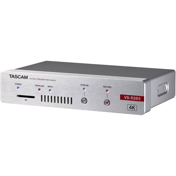 Tascam VSR-265 4K/UHD Video Streamer/Recorder & IP Live Streaming Encoder