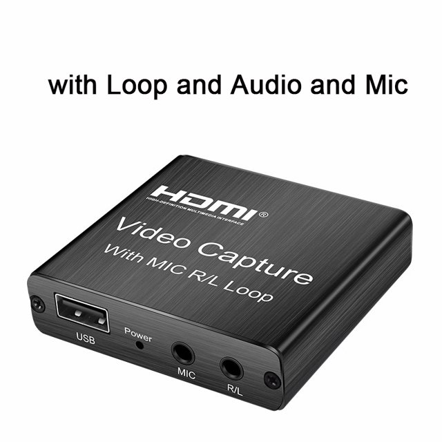 4K USB 2.0 Loop Out Graphics Capture Card Video Recording Box for PC