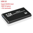 4K USB 3.0 Grabber Recorder Box 1080P HDR Video Capture