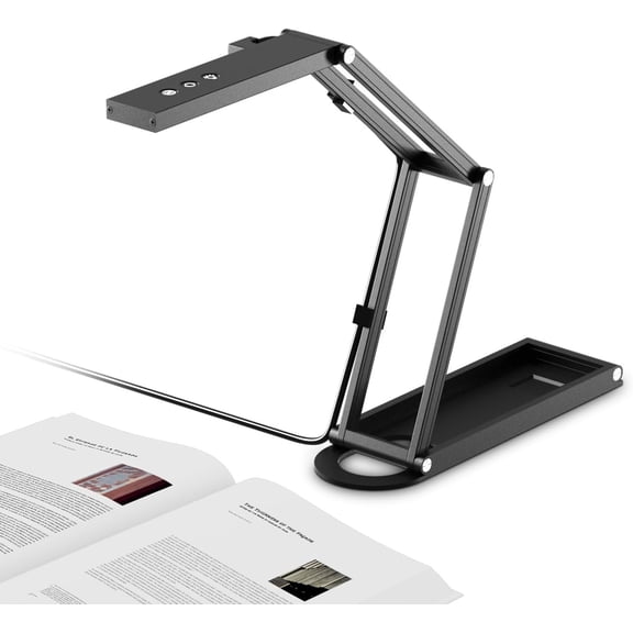4K USB Document Camera for Teachers and Remote Work,Foldable Document Webcam with Microphone and Autofocus,A3 Size USB Visualiser for Classroom Teaching& Tutoring,Windows Support