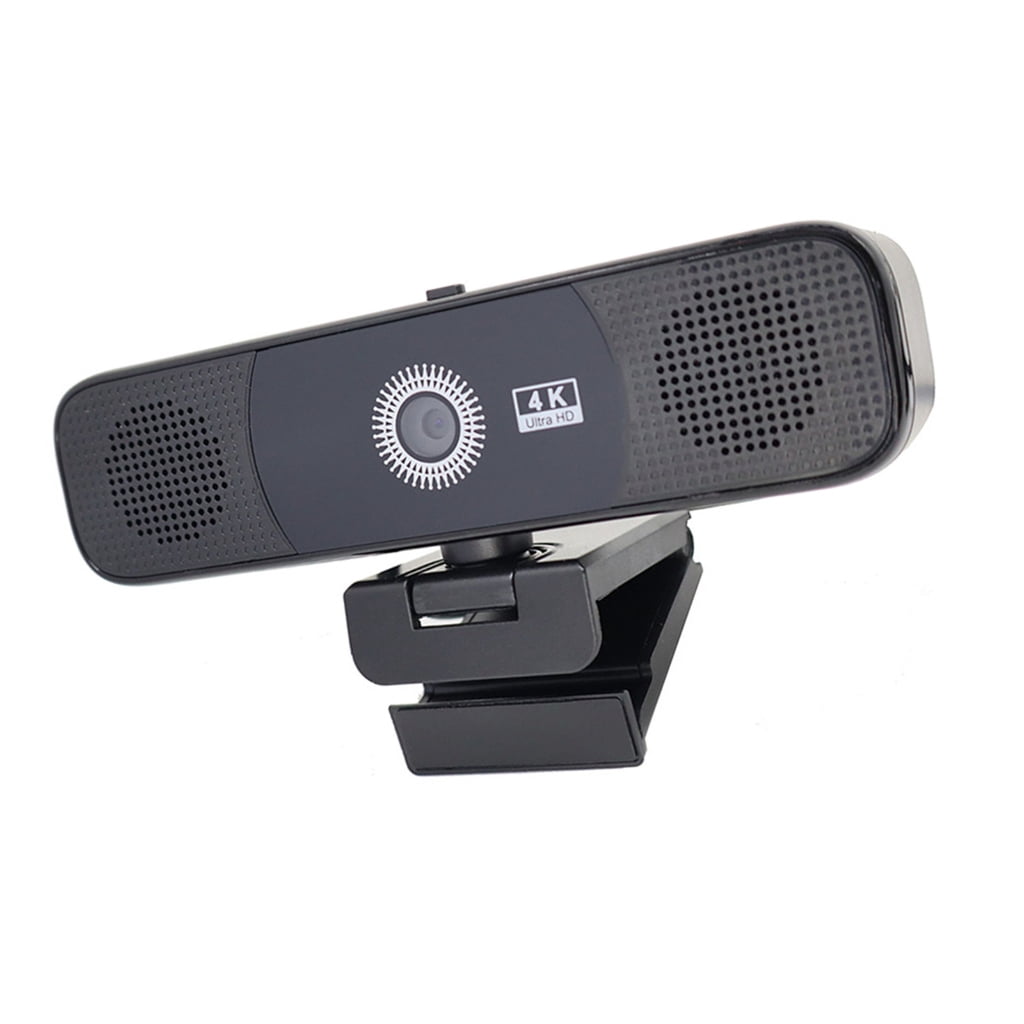 4K USB Webcam With Double Noise Canceling Mics And Integrated Loudspeaker