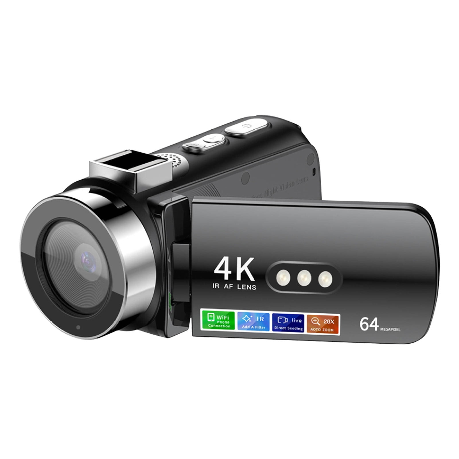 4K Uhd Digital Camera With Wifi 64Mp Hd Video Camera Rotating Screen ...