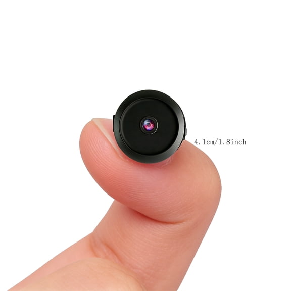 4K Ultra HD Compact Wireless Nanny Surveillance Camera Built-In Battery Infrared Night Vision Motion Detection Remote Smartphone View Portable Mini Cam for Household Pet Baby Indoor Safety Care