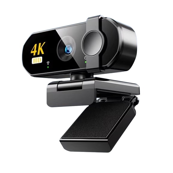 4K Ultra HD Computer Webcam, Streaming Camera with Privacy Cover,Wide-Angle Lens,Plug & Play USB Webcam for Laptop, Desktop, PC, Mac