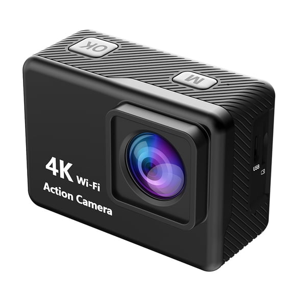4K Ultra HD Mini Sport Camera, 2 Inch Touch Screen 30M Waterproof WiFi Action Camera