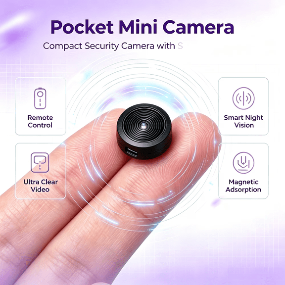 4K Ultra HD Mini WiFi Surveillance Camera High Definition Recording Infrared Night Vision Motion Detection Remote Phone Access Portable Indoor Safety Monitor