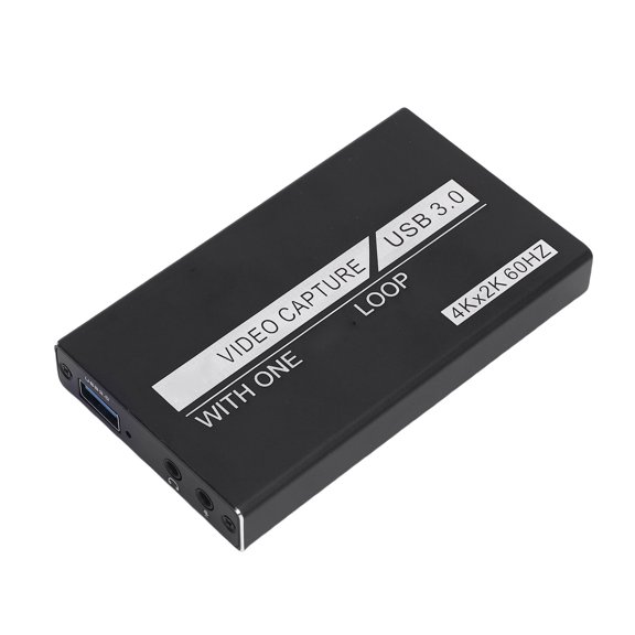 4K Video Capture Card, HDMI to USB 3.0 Loop Out Gaming Capture Device, 1080P 60FPS Streaming for Switch/PS5/PC