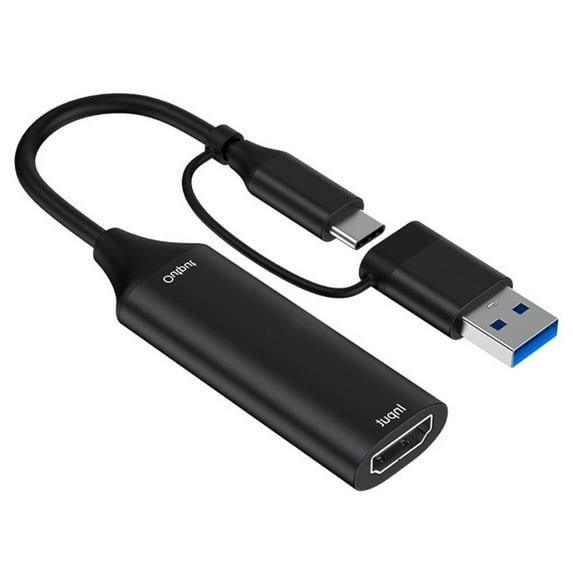 4K Video Capture Card USB+Type C to HDTV Video Recorder for Camcorder