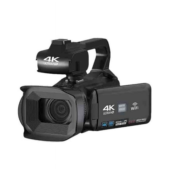 4K Video Recorder Camera 64MP Camcorder for Stream Rotate 4.0Inch Touch Screen Professional Digital Camera