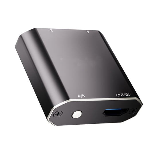 4K Video Switcher Splitter 60Hz Two Way 2 Port Selector for Effortless Between PC and Entertainment Systems